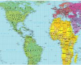 Peters Projection Map, Widely used in educational and business circles
