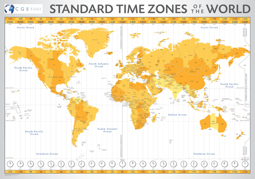 Us Map With Time Zone Lines