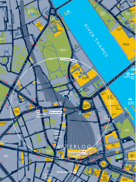 London Key Traffic Route Custom Map