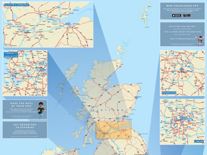 travelodge map