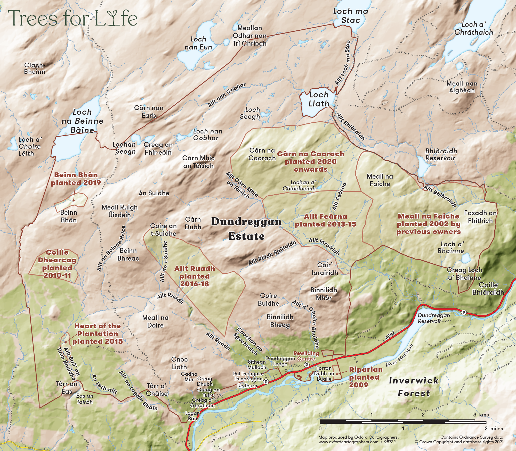 Trees for Life Map