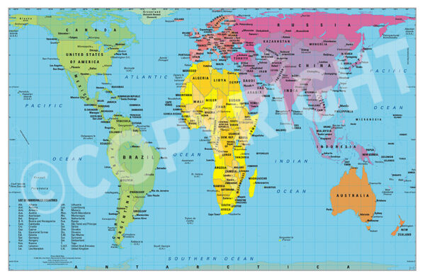 Peters Projection Map | Oxford Cartographers